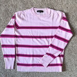 Women’s Sweater in Pink and Black Stripes